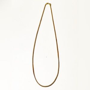 Vintage Italian Milor Sterling Silver Vermeil 7mm Cuban Chain Necklace 20″